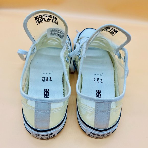 Converse All Star Transparent Chuck Taylor Women Size 8 Sneakers - Picture 2 of 5